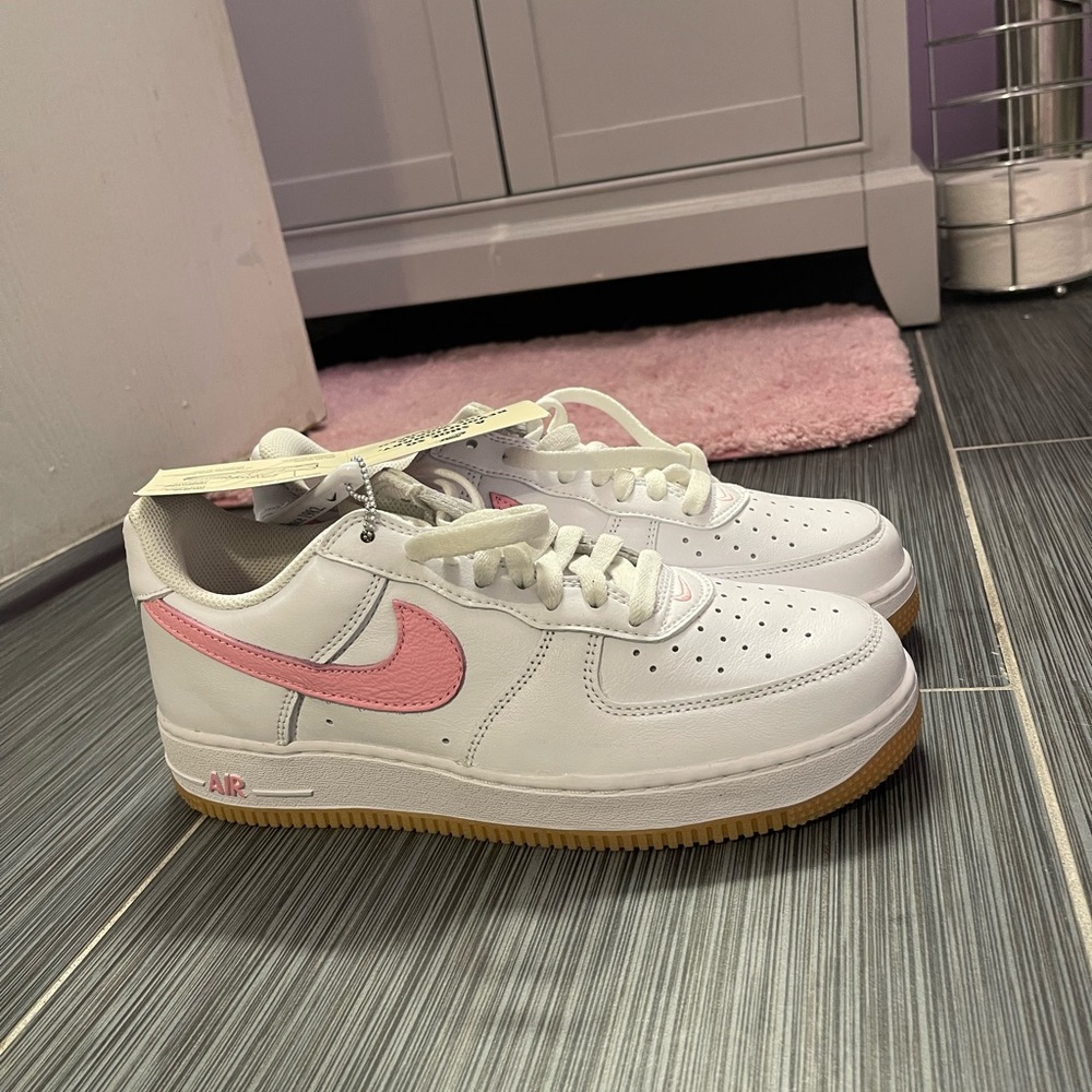 Pink and White Air Force 1 Women’s size 10